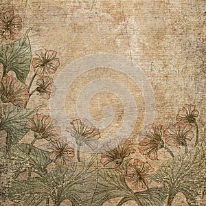 Old scratched paper.