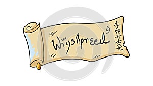 Old Scroll Hidden Knowledge, Historical Document, vector design Generative AI