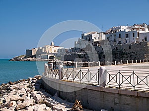 Old seaside town of Vieste in Puglia, Italy photo