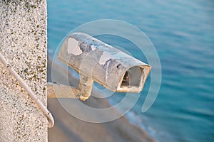 Old security cctv camera