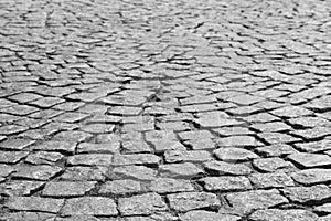 Old sett pavement texture