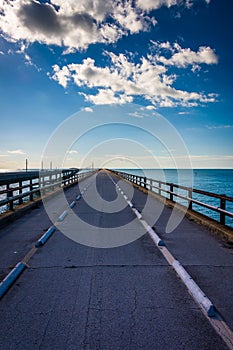 The Old Seven Mile Bridge, on Overseas Highway in Marathon, Florida.