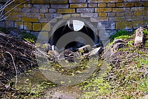 Old sewage pipe