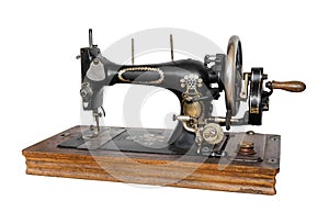 Old sewing machine.