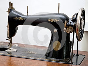 Old sewing machine.