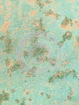 Old shabby turquoise play ground surface covering texture