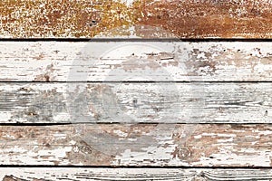 Old shabby wooden planking photo