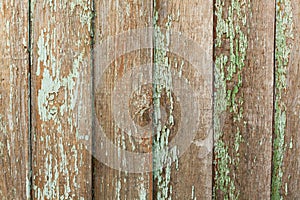 Old Shabby Wooden Planks with cracked color Paint, background.