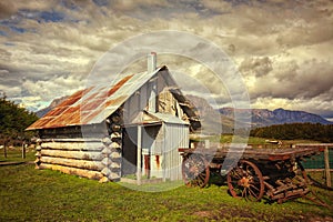 Old shack in Australia photo