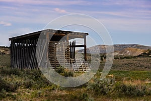 Old Shed In Sandwash Basin In Colorado