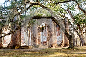 Old Sheldon church ruins