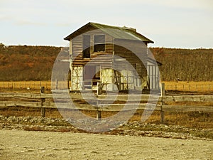 Old shelter in ruins