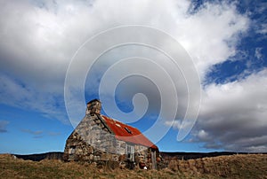 An old shephard`s house in Scotland