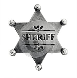 Old Sheriff Star badge