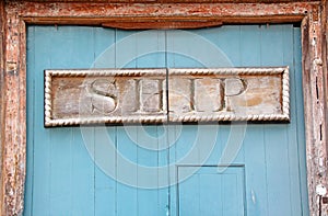Old ship pub sign