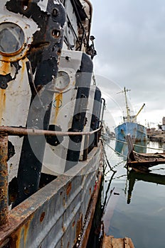 old ship ran aground in Ukraine