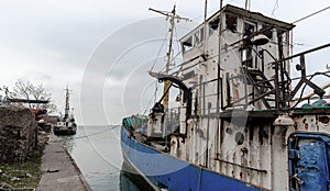 old ship ran aground in Ukraine