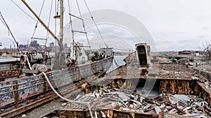 old ship ran aground in Ukraine