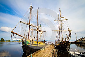 The old ships in Petrozavodsk