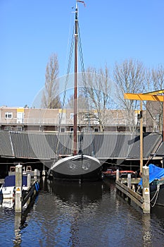 Old shipyard in Leeuwarden, Netherlands