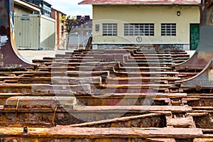 Old shipyard ramp disused