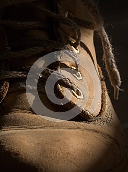 old shoe closeup