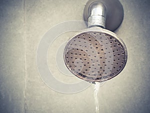 Old shower head