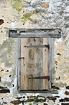Old Shuttered Barn Window
