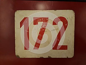 Old sign 172