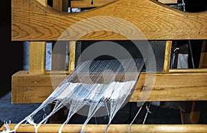 Old silk looms photo