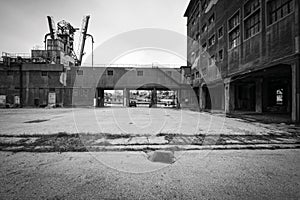 Old Silo and dry docks buildings