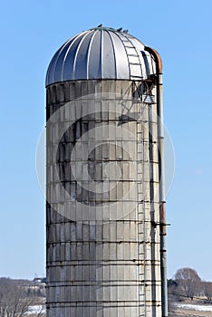 Old silo in southern wisconsin