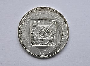 Old silver czechoslovakia coins