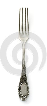 Old silver fork