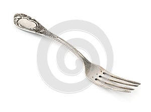 Old silver fork