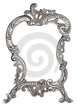 Old silver frame