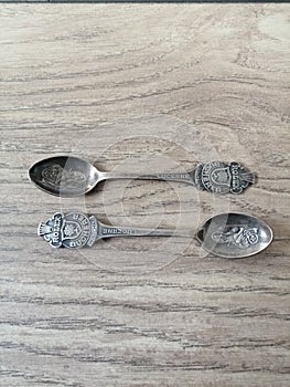 Old silver spoons
