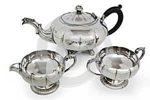 Old silver tea set