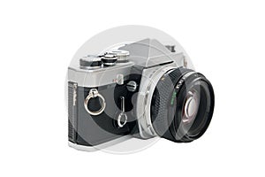 Old single lens reflex camera