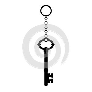 Old skeleton key icon