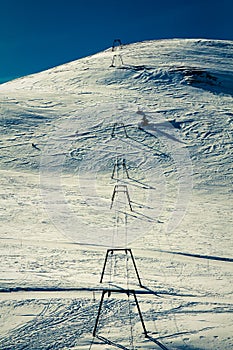 Old ski lift