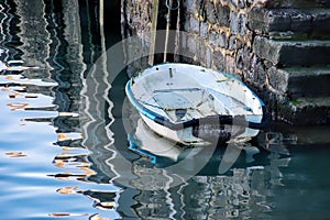 Old Skiff At Harbour Steps