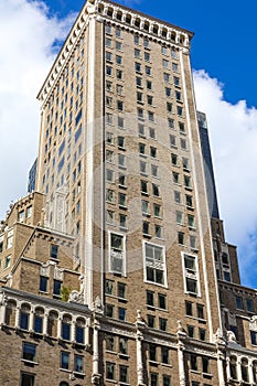 Old skyscrapper in New York, USA