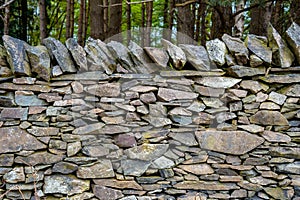 Old Slate Stone Wall