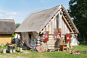 Old slavic village in Poland