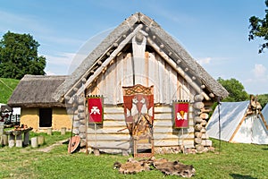 Old slavic village in Poland