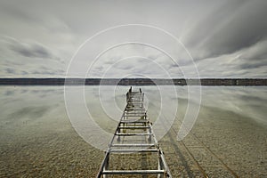 Old slipway at lake Ammersee in Bavaria