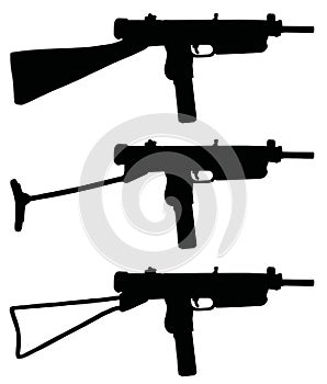 Old small automatic guns