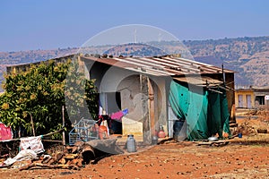 Picture of old small house in Indian village