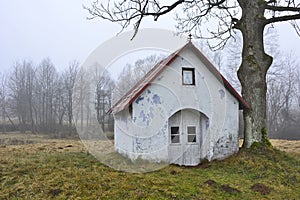 Old small roadside chapel